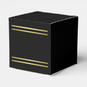 エレガント男らし金ゴールドとブラック誕生日 フェイバーボックス (裏面サイド)