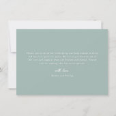 エレガント男女兼用シンプルシャワー サンキューカード (裏面)