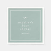 エレガント男女兼用シンプルシャワー スタンダードカクテルナプキン (正面)