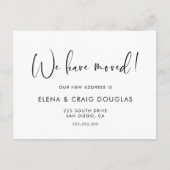 エレガント発モダン表 ポストカード (正面)