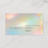 エレガント発光抽象芸術 名刺 (裏面)