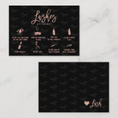 エレガント発汗後介護バラ金ゴールドイラストレーション 名刺 (正面/裏面)