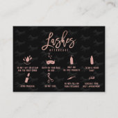 エレガント発汗後介護バラ金ゴールドイラストレーション 名刺 (正面)