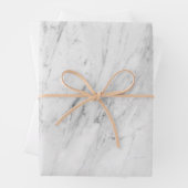 エレガント白い大理石 ラッピングペーパーシート (インサイチュ)