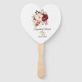 エレガント白い花 ハンドファン (正面)