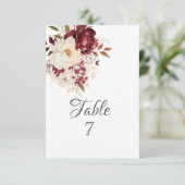 エレガント白い花 招待状 (スタンド正面)