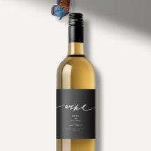 エレガント白と黒モダンの書結婚道