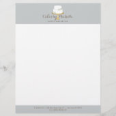 エレガント白ケーキと花模様ケーキ飾ズ レターヘッド (正面)