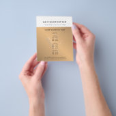 エレガント白フェイク金ゴールドはさみ美しいサロン チラシ (手)