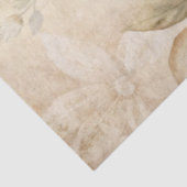 エレガント白フローラのグランジ分離 薄葉紙 (詳細)