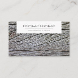 エレガント白ミニマル木スタイル木目 名刺