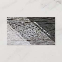 エレガント白ミニマル木スタイル木目 名刺