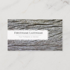 エレガント白ミニマル木スタイル木目 名刺