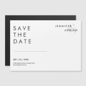 エレガント白モダン婚式 (正面/裏面)