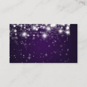 エレガント白熱［赤熱］光を放つ星の結婚挿入 エンクロージャーカード (裏面)