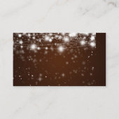 エレガント白熱［赤熱］光を放つ星の結婚挿入 エンクロージャーカード (裏面)
