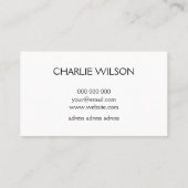 エレガント白金ゴールドホイル絵を描ストライプのプロフェッショナル 名刺 (裏面)