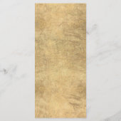 エレガント白金ゴールドワイルドフラワー結婚ラグジュアリー プログラム (裏面)