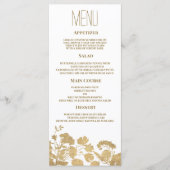 エレガント白金ゴールドワイルドフラワー結婚ラグジュアリー プログラム (正面)