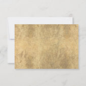 エレガント白金ゴールドワイルドフラワー高級ブライデスメイド 招待状 (裏面)