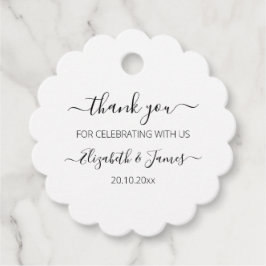 エレガント白黒ありがとうご結婚ざう フェイバータグ