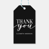 エレガント白黒ありがとう ギフトタグ (正面)