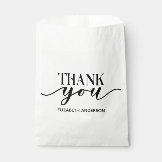 エレガント白黒ありがとう フェイバーバッグ (正面)
