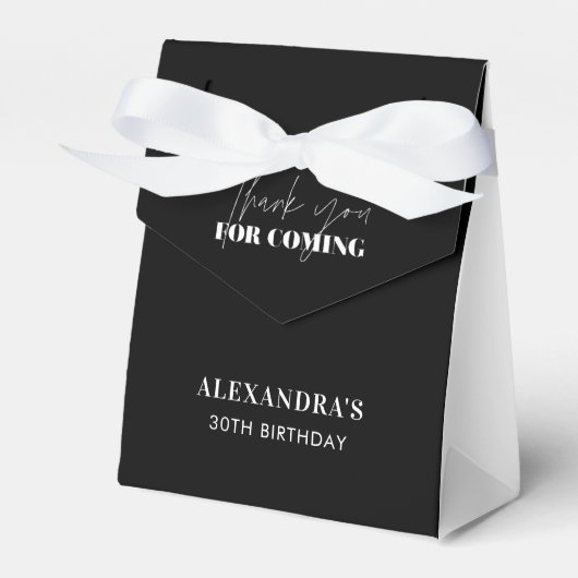 エレガント白黒ありがとう フェイバーボックス (正面サイド)