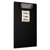 エレガント白黒と金ゴールドここにロゴ クリップボード (右)