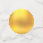 エレガント白黒と金ゴールド コンフェッティ (スモール正面)