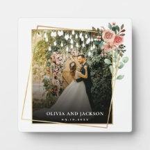 エレガント白黒のスクリプ結婚ト