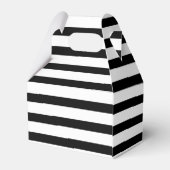 エレガント白黒のストライプのお願い フェイバーボックス (裏面サイド)