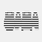 エレガント白黒のストライプのお願い フェイバーボックス (折り畳みなし)