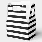 エレガント白黒のストライプのお願い フェイバーボックス (オープン)