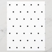 エレガント白黒の文具パーソナライズされた (裏面)