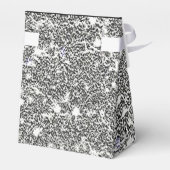 エレガント白黒の文様の好意ボックス フェイバーボックス (裏面サイド)