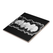 エレガント白黒の水の色の蘭 タイル (側面)