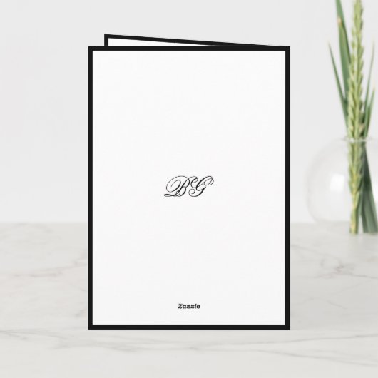 エレガント白黒の発結婚行命令 プログラム (裏面)