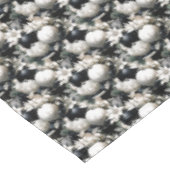 エレガント白黒の飾り模様 テーブルクロス (アングル)