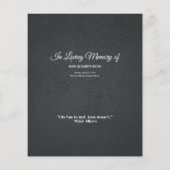 エレガント白黒ひまわり共有記憶葬儀 (裏面)