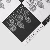 エレガント白黒ぶら下がったオーナメントモダン 薄葉紙 (詳細)