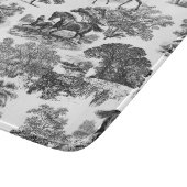 エレガント白黒ウマ素朴ントワール カッティングボード (角)