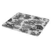 エレガント白黒ウマ素朴ントワール カッティングボード (角)