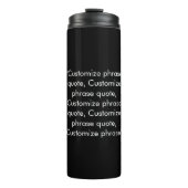 エレガント白黒カスタム文字句引用文 タンブラー (正面)