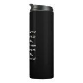 エレガント白黒カスタム文字句引用文 タンブラー (回転右)