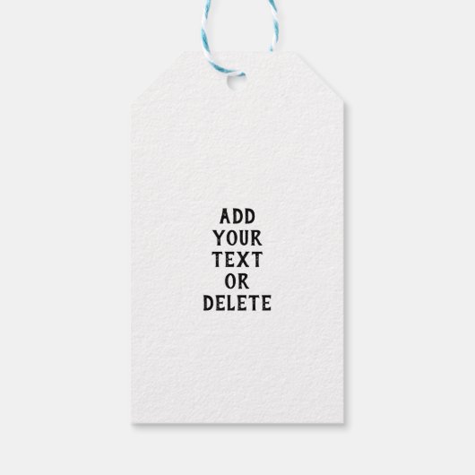 エレガント白黒クラシックレースパーティー ギフトタグ (裏面)