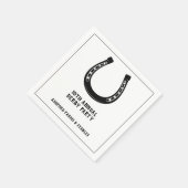 エレガント白黒クラシックレースパーティー スタンダードカクテルナプキン (角)