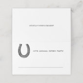 エレガント白黒クラシックレースパーティー プレイスカード (外部開封)