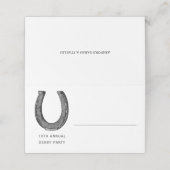 エレガント白黒クラシックレースパーティー プレイスカード (外部開封)