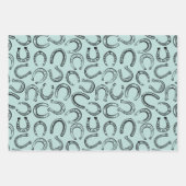 エレガント白黒クラシックレースパーティー ラッピングペーパーシート (正面3)